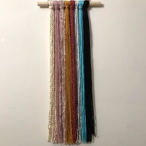 Simple Joys Boho Yarn Wall Hanging Tapestry 28”